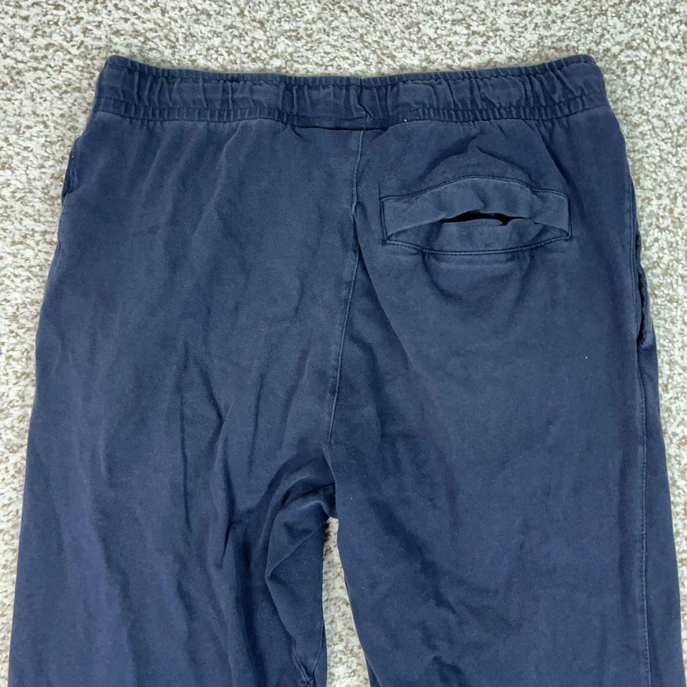 Nike Pants Mens Medium Blue Twill Joggers Elastic Waist Lounge Gym Athletic Club